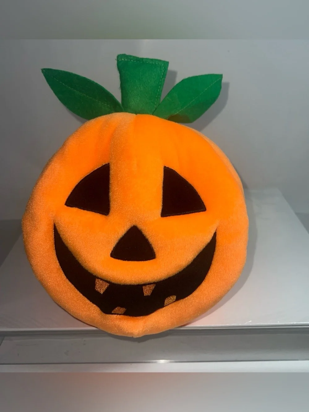 Toy Factory Halloween Jack-O'-Lantern Pumpkin Plush 10.5